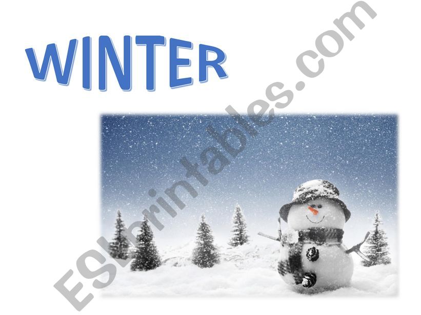 Winter words_Part_1 powerpoint