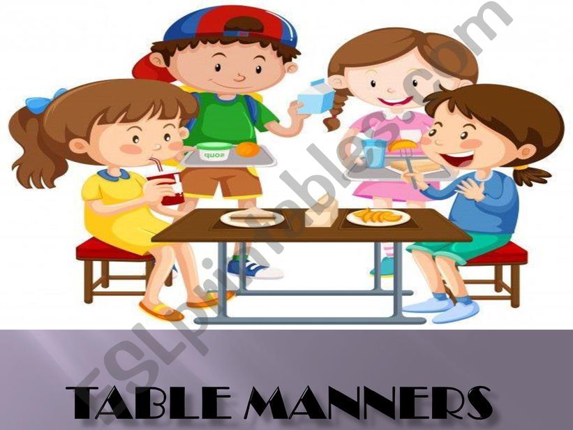 Table manners powerpoint