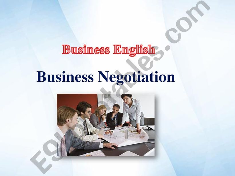 Business Negotiation powerpoint