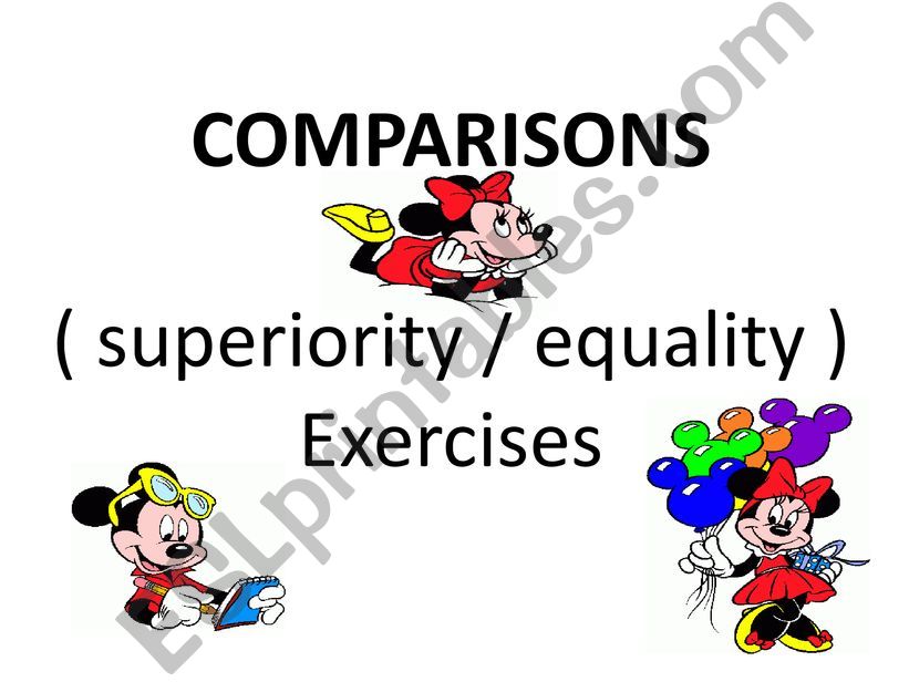 COMPARATIVES Exercises powerpoint