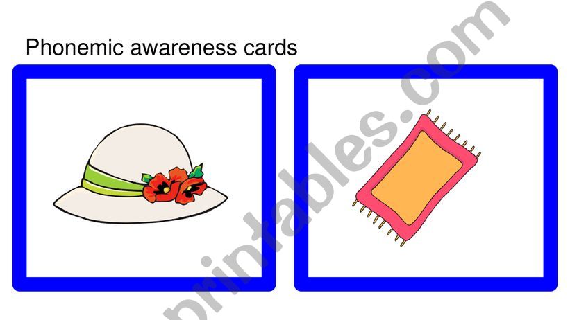 Phonemic awareness cards powerpoint
