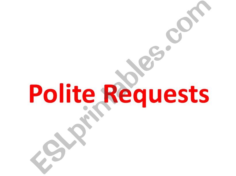 Polite Requests powerpoint