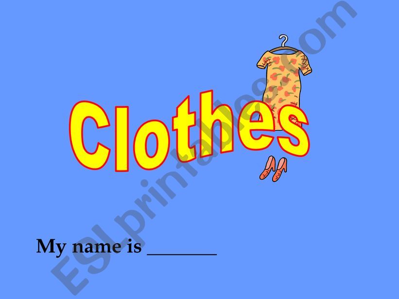 Clothes  powerpoint