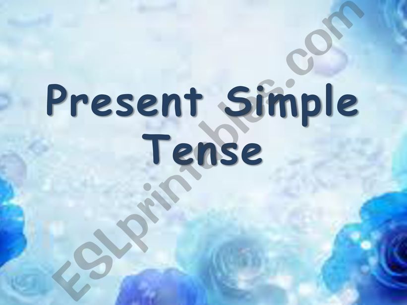 present simple tense powerpoint