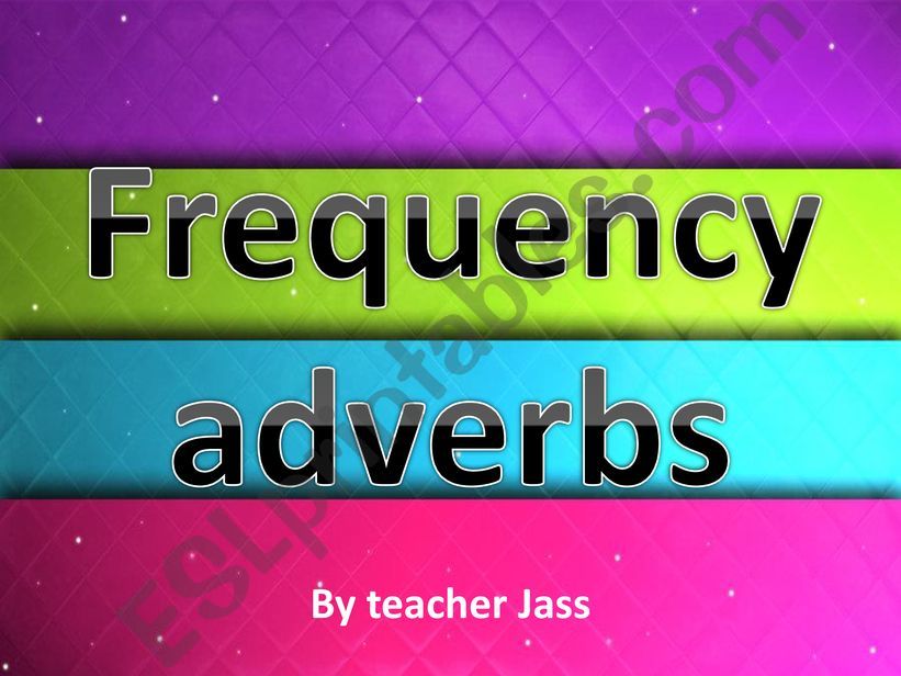 Frequency Adverbs powerpoint