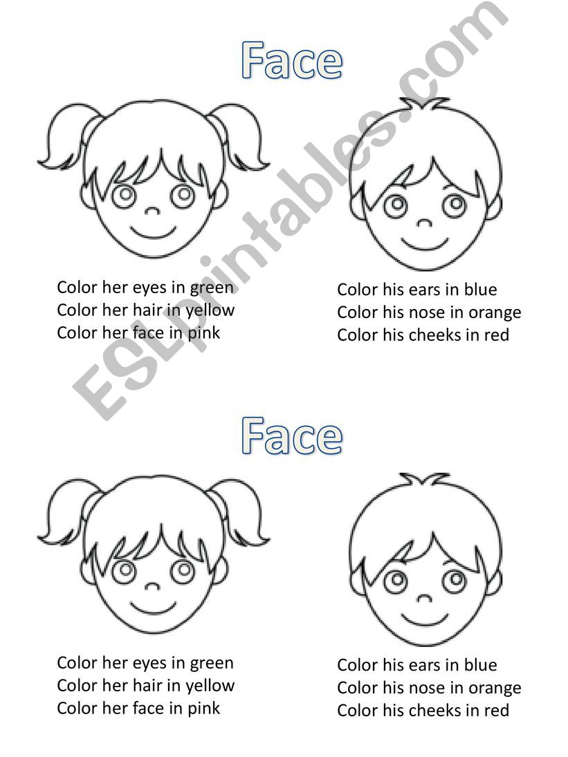 Parts of the face powerpoint