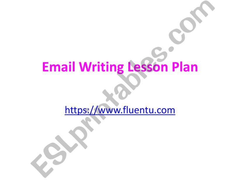 Email writing powerpoint