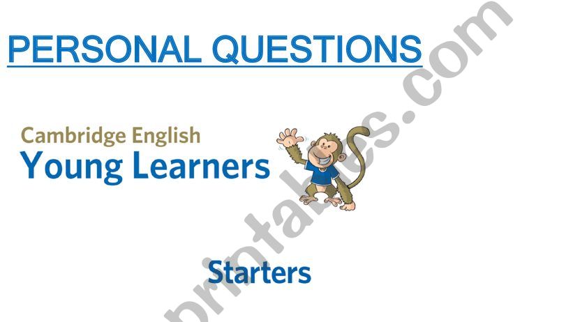 Open Questions starters  powerpoint