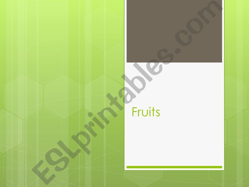 Fruits powerpoint