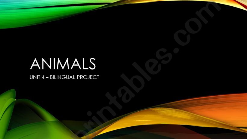 Wild Animals powerpoint