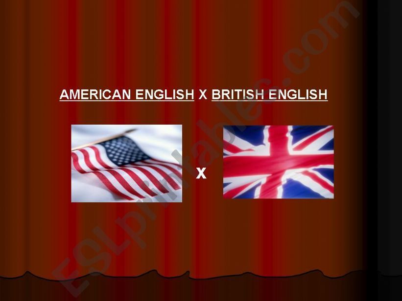American x British English powerpoint