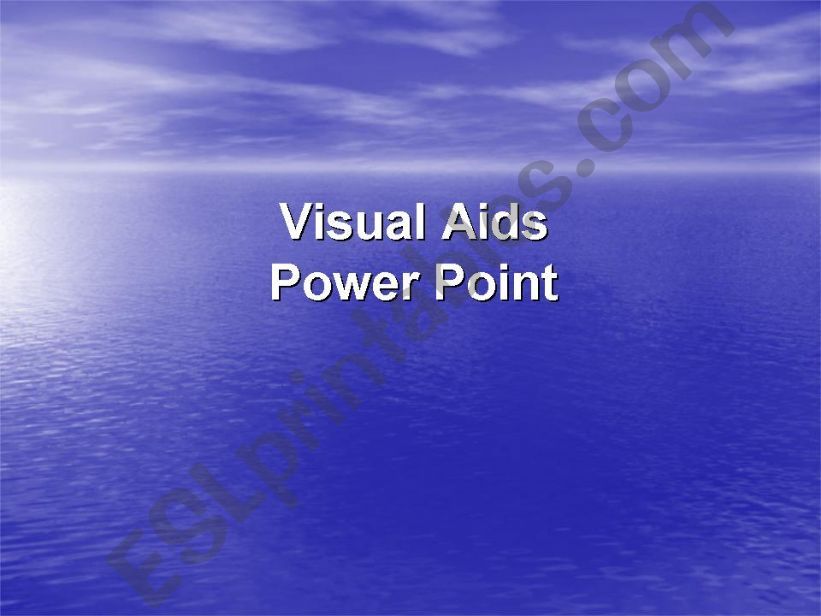 VISUAL AIDS POWER POINT powerpoint