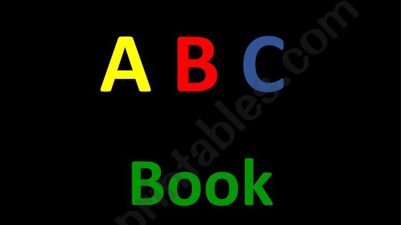 The ABC Chant Book powerpoint