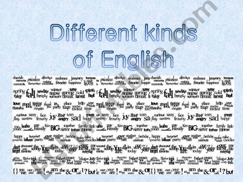 British vs. American English powerpoint