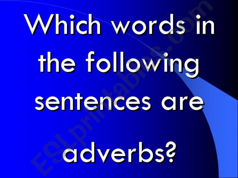 Adverbs powerpoint