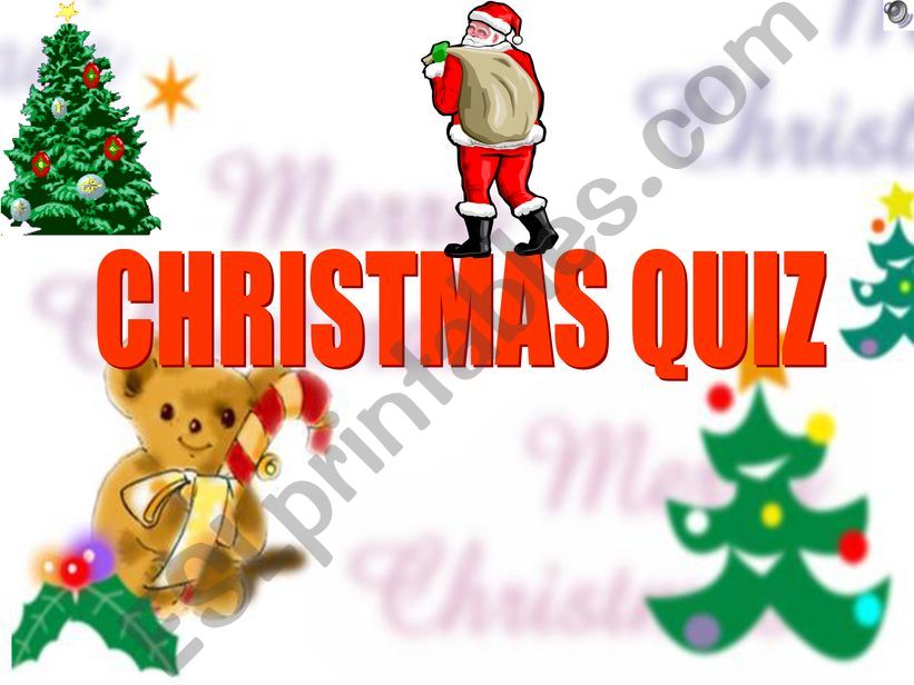 CHRISTMAS QUIZ powerpoint
