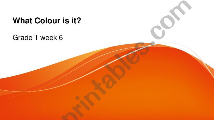 what colour is it? powerpoint