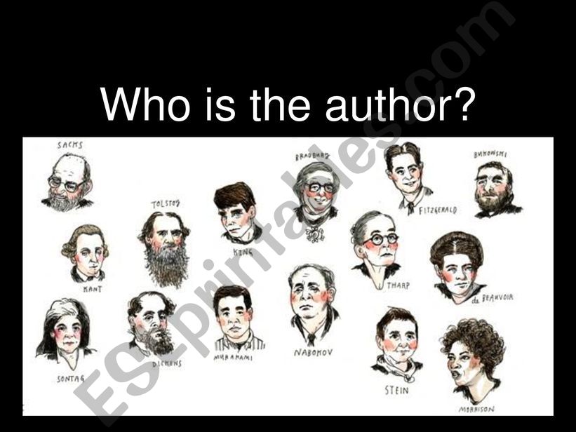 Famous Authors powerpoint
