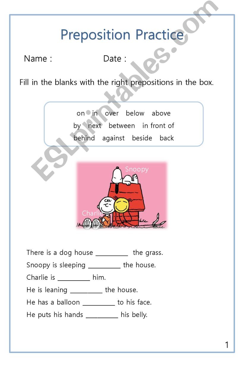 preposition practice powerpoint