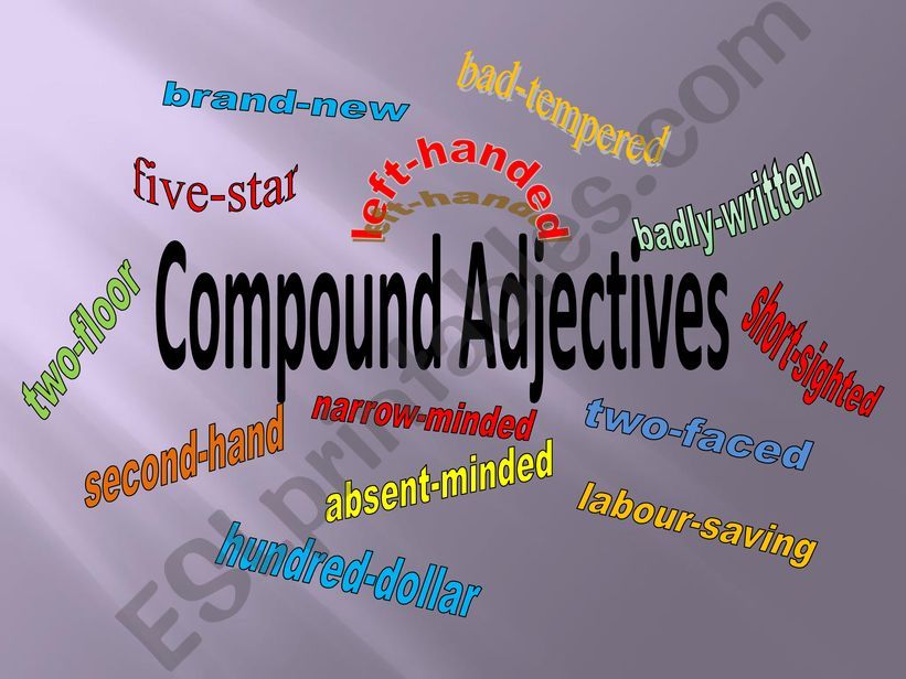 COMPOUND ADJECTIVES powerpoint
