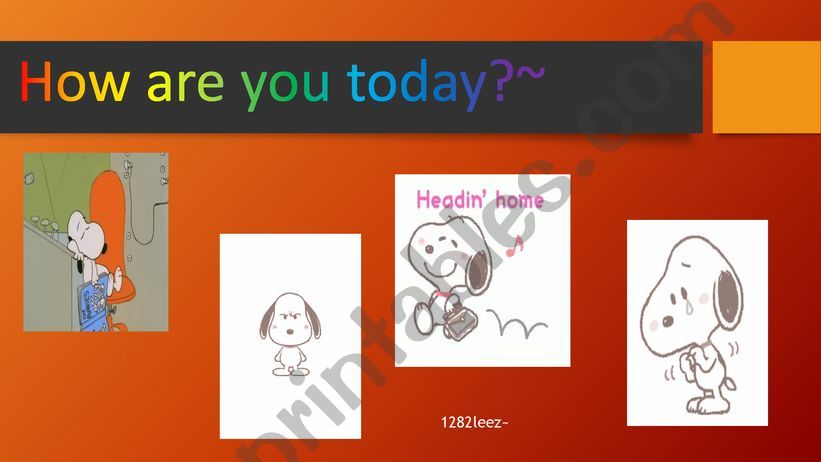 how are you today? powerpoint
