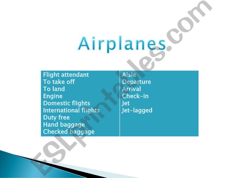 airplanes powerpoint