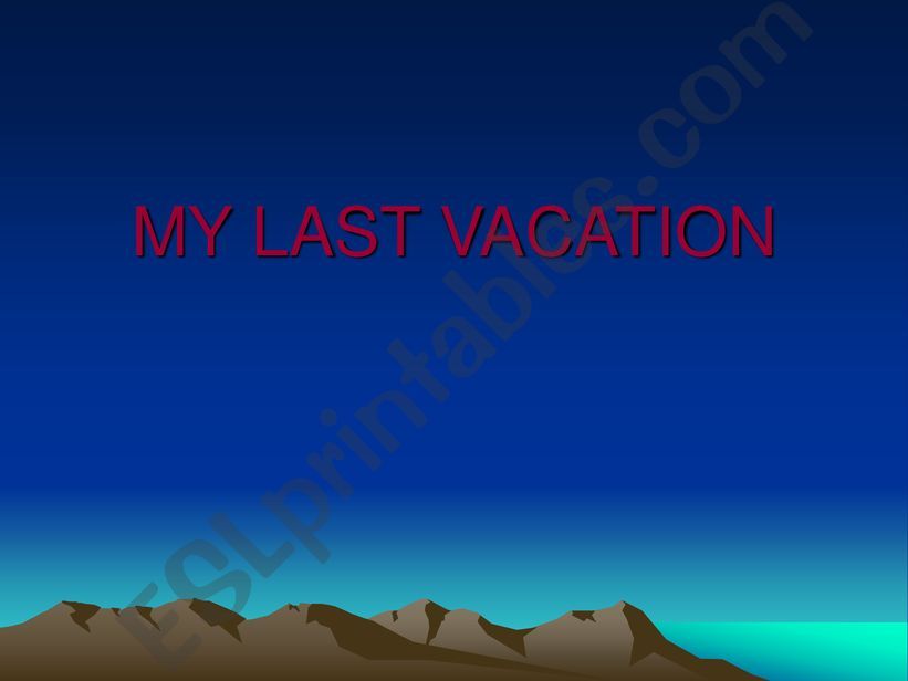 vacations powerpoint