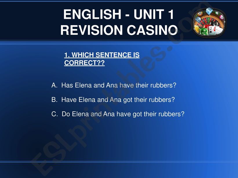 ESL English PowerPoints ESL Vocabulary about Descriptions Revision