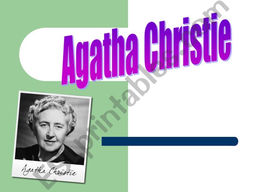 Agatha Cristie powerpoint