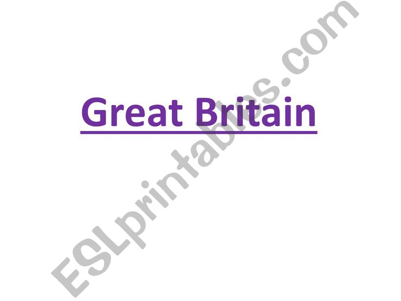 Quiz about Great Britain powerpoint