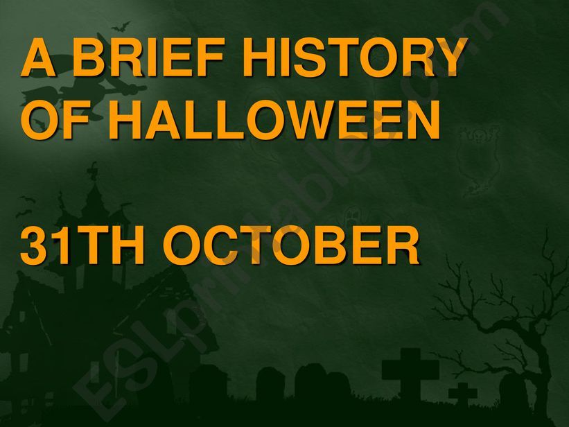 Halloween history powerpoint