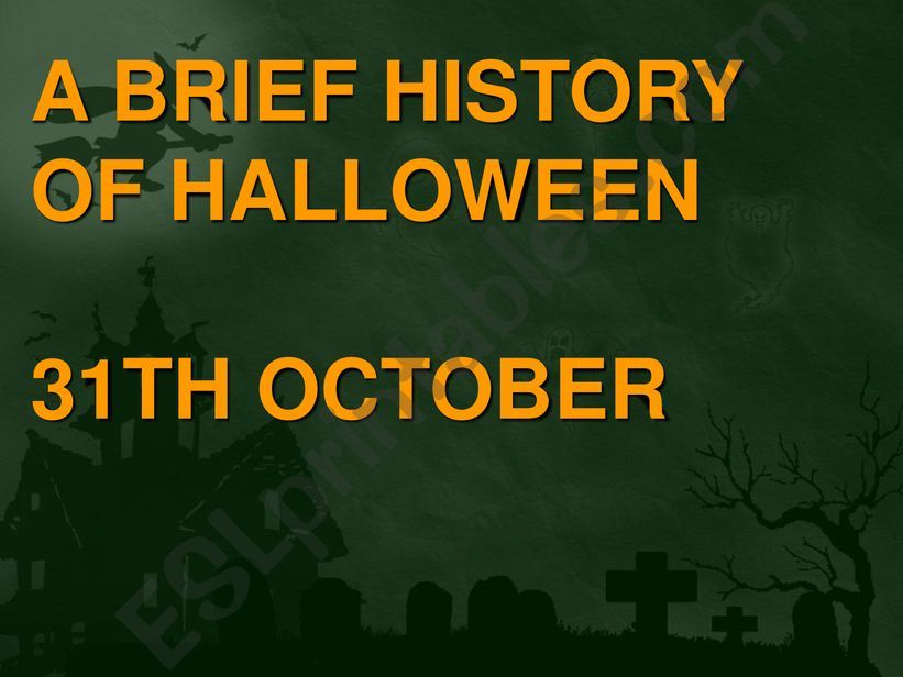Halloween history powerpoint