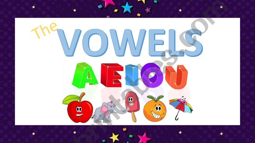 The Vowels powerpoint