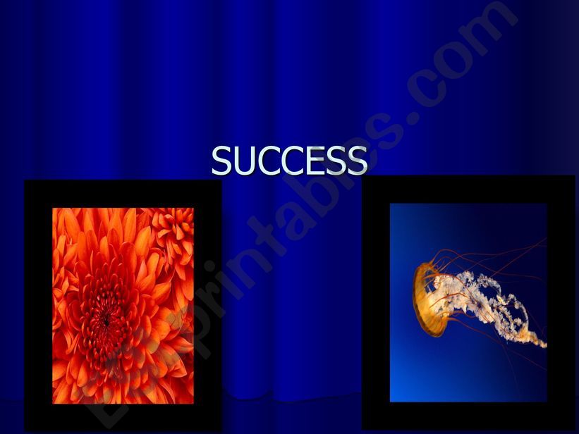 Success - a speaking activity powerpoint
