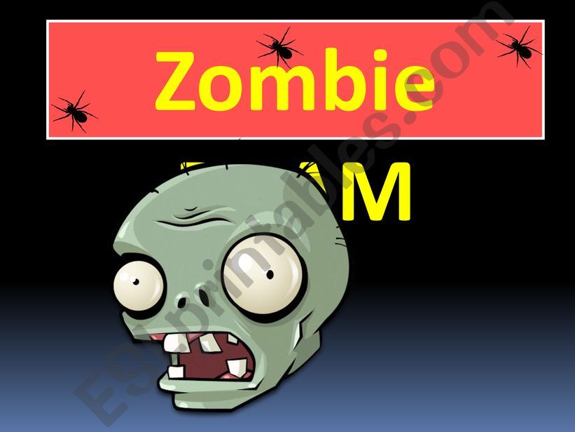 Halloween ZOMBIE BAAM powerpoint