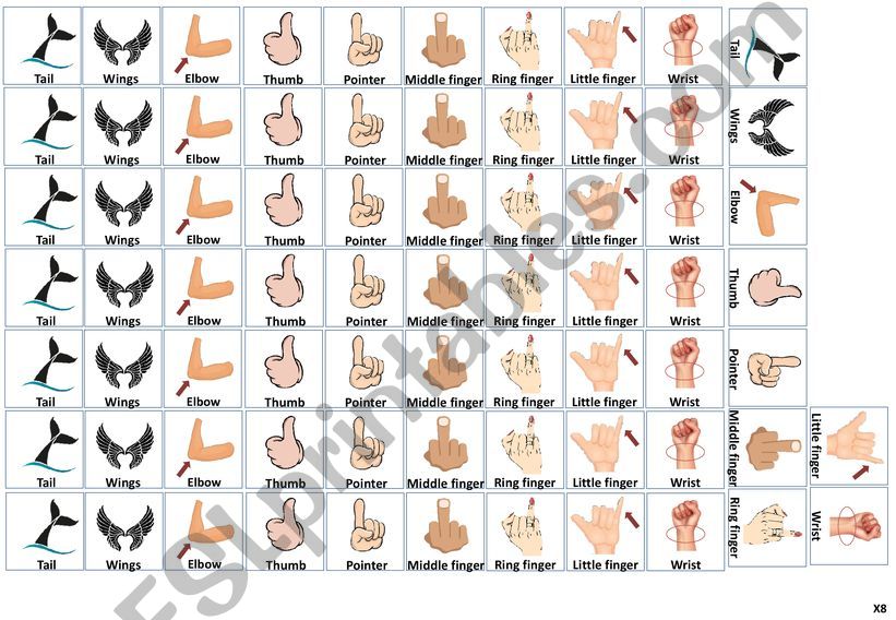 Mini Flashcard for practising writing vocabulary Mini Flashcard for practising writing vocabulary