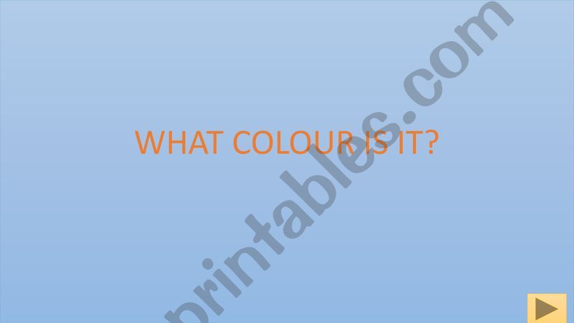 COLOURS powerpoint