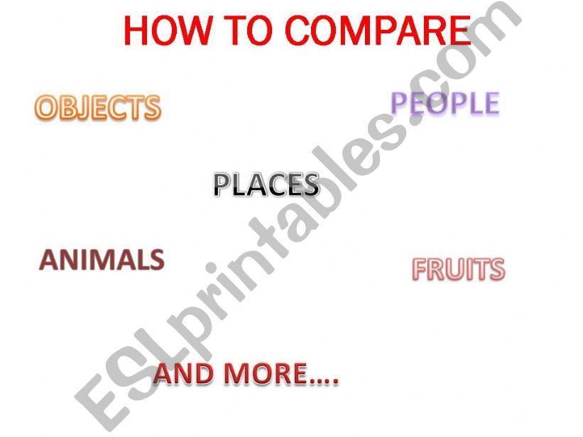 COMPARTIVES EXPLANATION PART 1