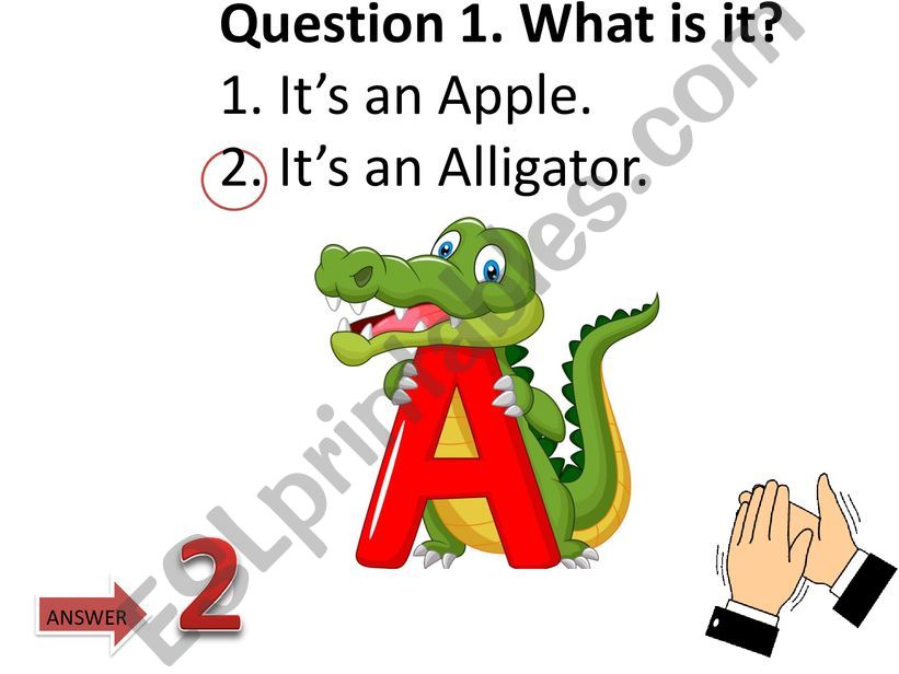 Questions for kindergarten powerpoint