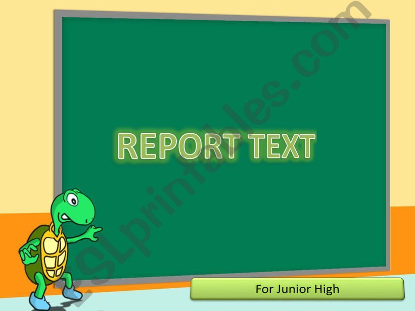 REPORT TEXT powerpoint