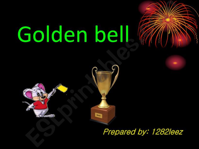 GOLDEN BELL QUIZ powerpoint