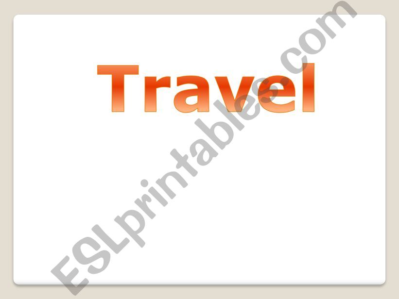 Travel powerpoint