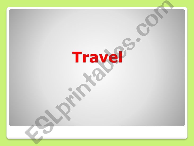 Travel powerpoint