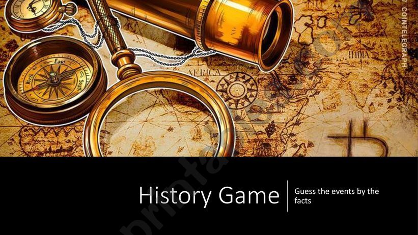 History Game (Past simple) powerpoint