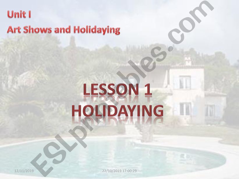 holidaying powerpoint