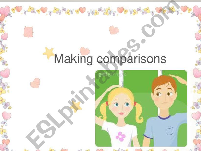 Comparisons powerpoint