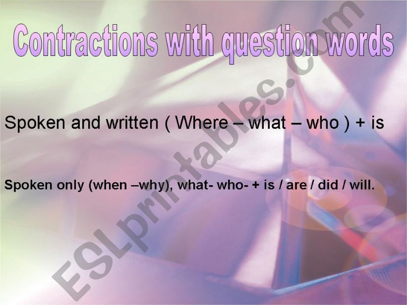 Questions  powerpoint