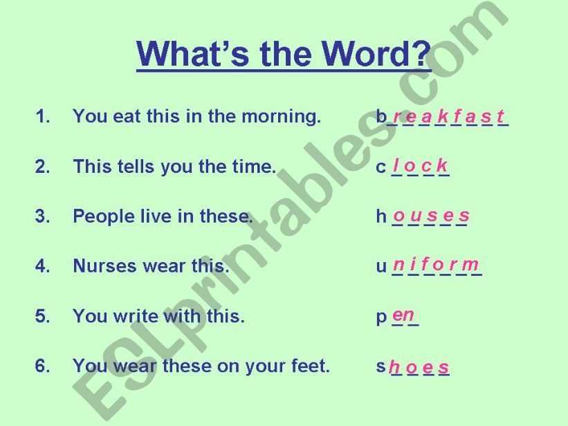 Who am I?? powerpoint