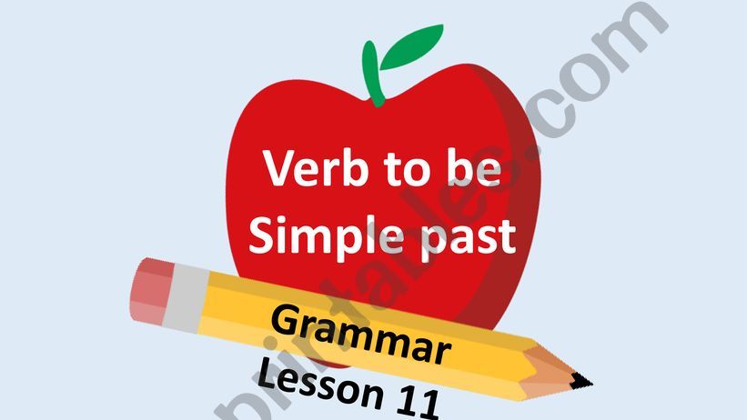 Verb to be simple past  powerpoint