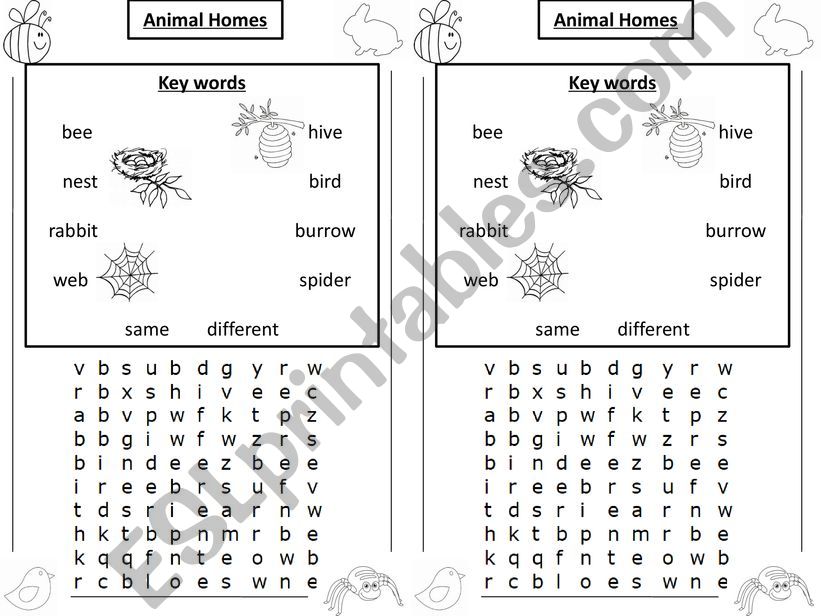 Animal Homes  powerpoint